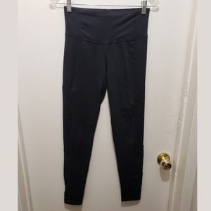 Champion Black Mesh and Lace Paneled Leggings